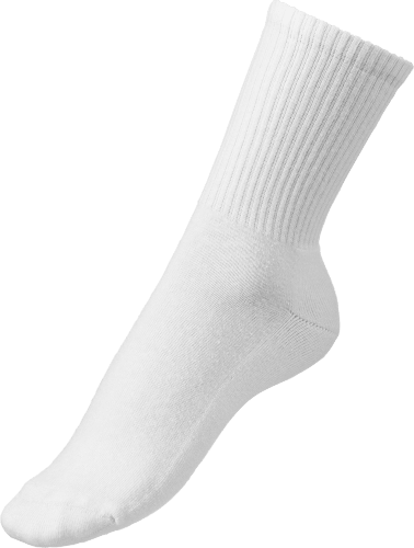 Crew Socken, weiß, Gr. 35-38, 2 St