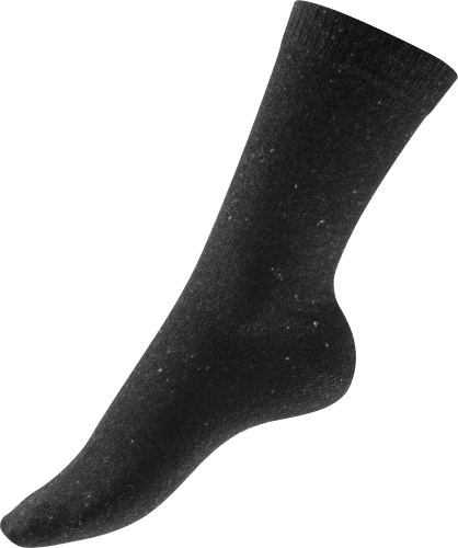 Gr. 35-38, 1 Wolle, schwarz, Socken St mit