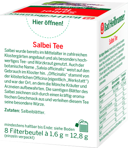 12,8 g Kräutertee, Salbei Beutel), (8