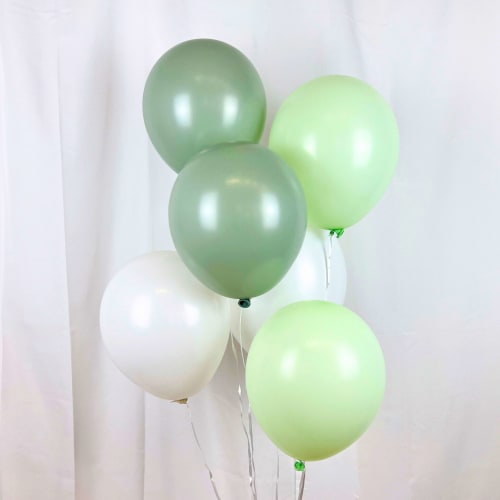 Luftballons 20 Eukalyptus-Mix, Klassisch, St
