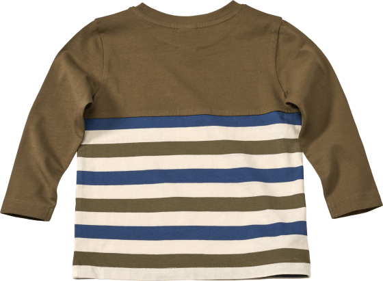 Langarmshirt mit Tasche, grün & blau, 1 St 104, Gr