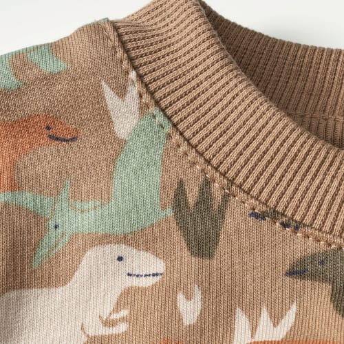 Sweatshirt Pro Climate mit Dino-Muster, 1 80, Gr. St grün