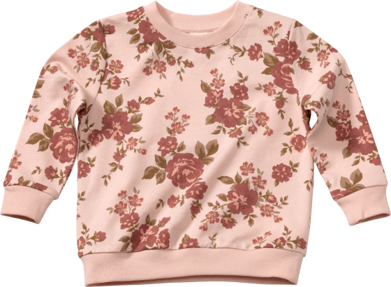 Sweatshirt Pro Climate mit Rosen-Muster, rosa, Gr. 104, 1 St