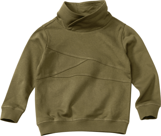 Sweatshirt mit Kragen, grün, Gr. 110, 1 St