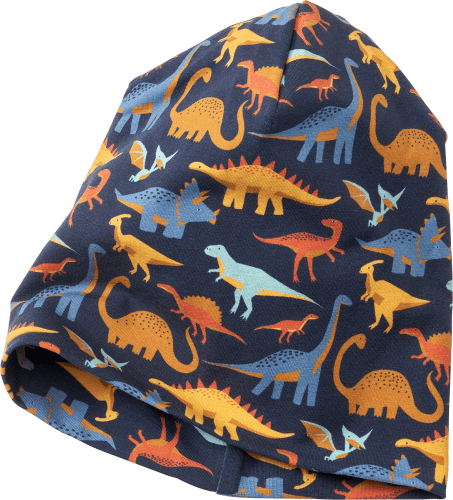 Mütze Pro Climate mit Dino-Muster, blau, Gr. 52/53, 1 St