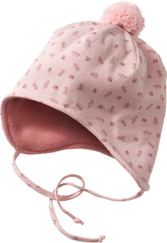 Mütze mit Bommel, rosa, St 46/47, 1 Gr