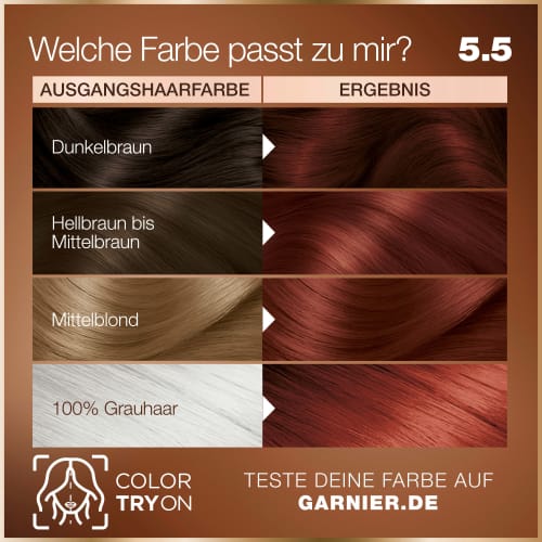 1 Haarfarbe Hibiskus Rotbraun, St 5.5