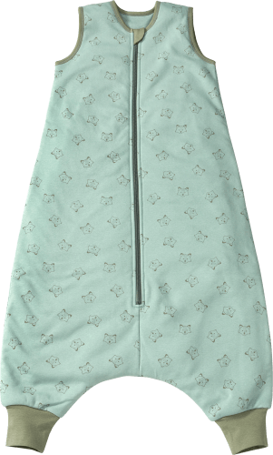 Schlafsack mit Beinen 2,5 TOG, grün, 110 mit cm, Fuchs-Motiv, St 1