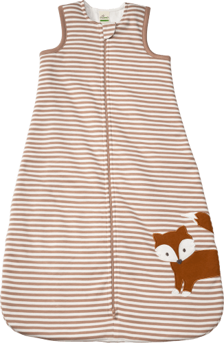 Schlafsack 2 TOG mit Fuchs-Motiv, weiß & braun, 80 cm, 1 St