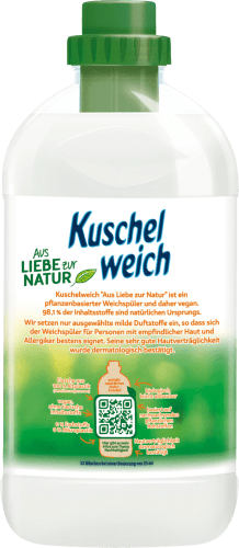 0,75 l Weichspüler Hafermilch, Birnenblüte 32WL, Liebe Natur Aus & zur