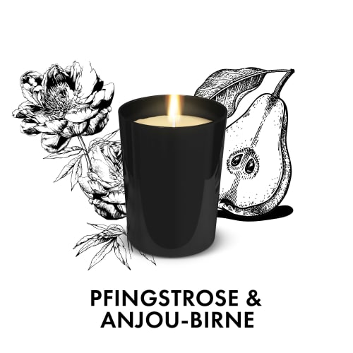 Duftkerze im Glas Pfingstrose & 1 St Anjou-Birne 220g