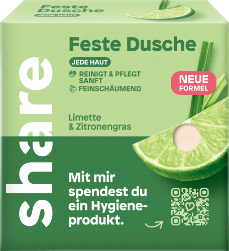 Festes Duschgel Limette & Zitronengras, 60 g