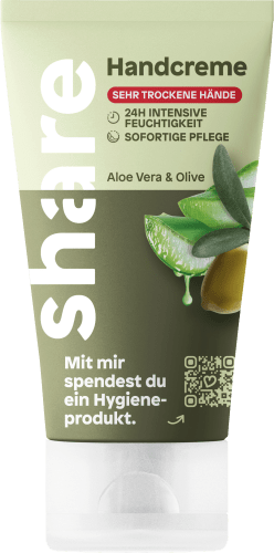 Handcreme Aloe Vera & Olive, sehr trockene Haut, 75 ml