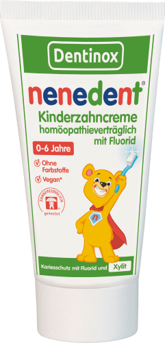 Zahnpasta Kinder mit Fluorid homöopathieverträglich, 0-6 Jahre, 50 ml