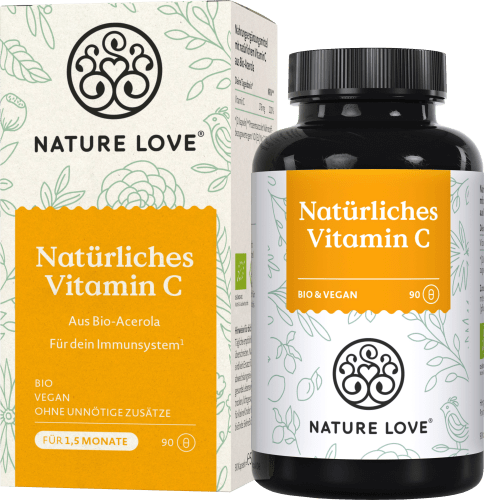 Natürliches Vitamin C Kapseln 90 St, 57 g