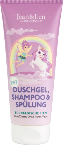 Kinder Duschgel, Shampoo & Spülung 3in1 magische Feen, 200 ml