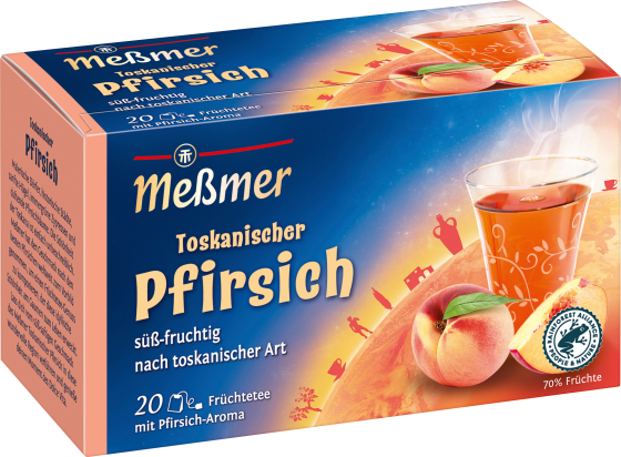 Toskanischer g Früchtetee Pfirsich Beutel), (20 50
