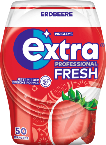 Kaugummi Extra Professional Fresh, 50 zuckerfrei, St Erdbeere