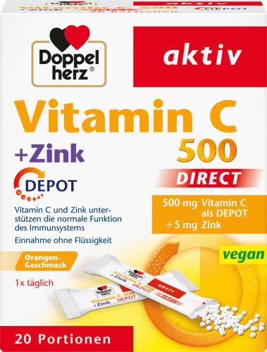 Vitamin C 500 mg + Zink direct Depot Direktgranulat 20 St., 32 g