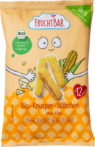 Kindersnack Bio-Knusper-Stäbchen Mais & Käse, ab 1 Jahr, 30 g