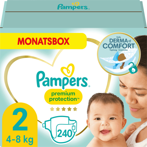 Windeln Premium Mini Baby Monatsbox, (4-8 Protection 2 New Gr. 240 kg), St