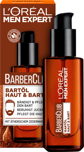 Bartöl Barber Club Haut & Bart, 30 ml
