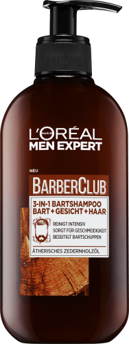 Barber 3-in-1 Bartshampoo, 200 Bartpflege ml Club