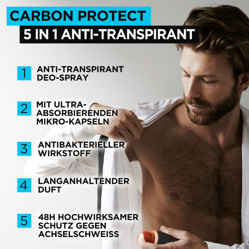 1, 5 Carbon Protect Antitranspirant Deospray 150 in ml