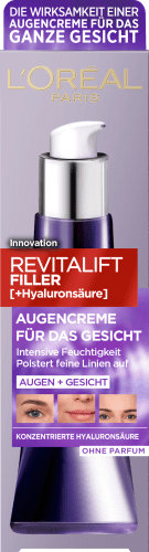 Augencreme Revitalift Filler Hyaluronsäure), (+ ml 30