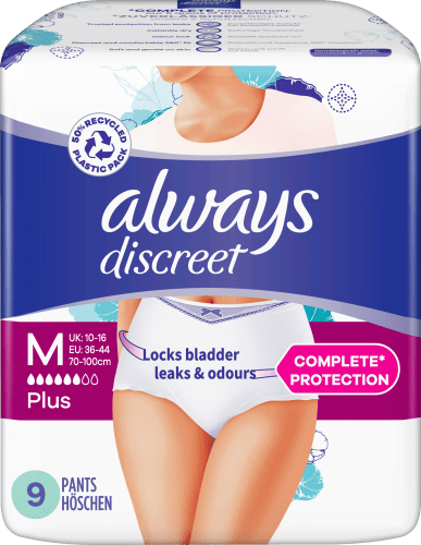 Gute Produkte discreet Pants Plus, St Inkontinenz M 9 Gr