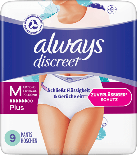 discreet Pants Inkontinenz St Gr. M Plus, 9