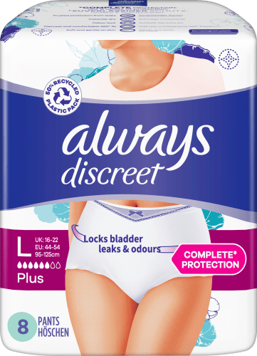 discreet Pants Inkontinenz Gr. L Plus, 8 St
