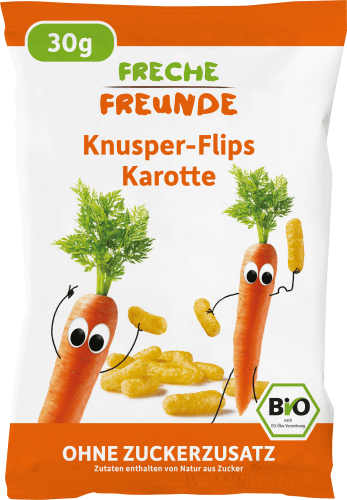 Kindersnack Knusper-Flips Karotte, 30 g