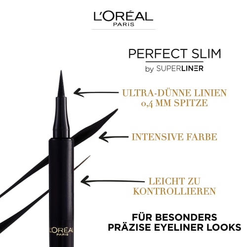 Eyeliner Perfect Slim Intense 01 1 Black, St