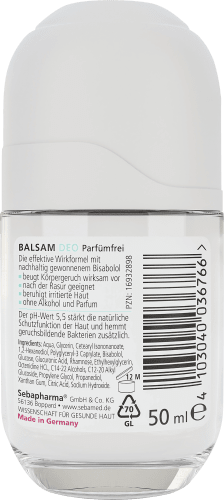 Deo Roll-on Balsam parfumfrei, 50 ml