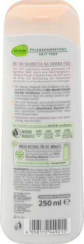 Soft-Öl-Balsam Bio-Mandel und Bio-Sheabutter, 250 ml