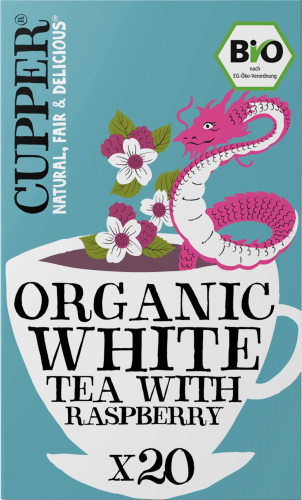 Weißer Tee mit Himbeere (20 Beutel), 34 g