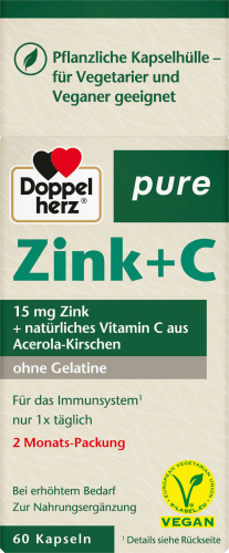 Zink + C Kapseln 60 St, 30 g