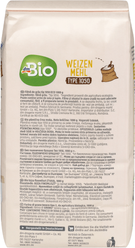 1000 g Weizenmehl, 1050, Type