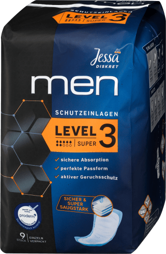 Einlagen Inkontinenz Men Level 3 Super, 9 St
