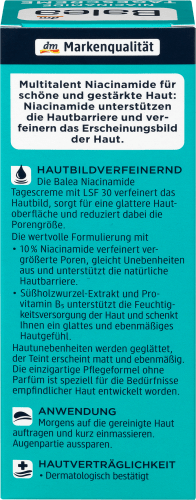 Gesichtscreme Niacinamide LSF30, 50 ml