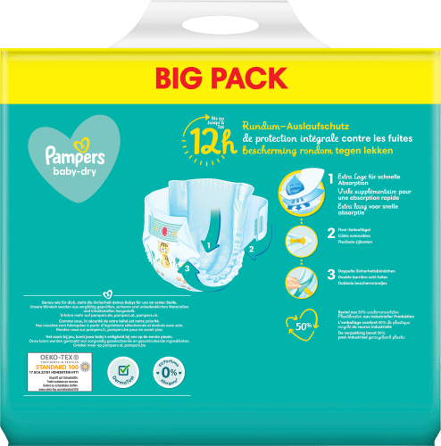 Gr.4+ 62 Baby (10-15 St Pack, Plus Windeln kg), Big Maxi Dry