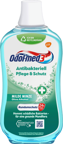 Mundspülung antibakteriell Pflege & Schutz, 500 ml