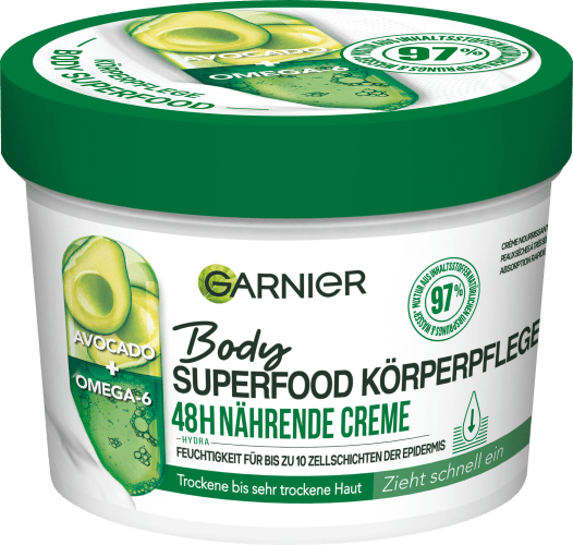 Pflegecreme Superfood Körperpflege Avocado, 380 ml | Bodylotion & Hautcreme
