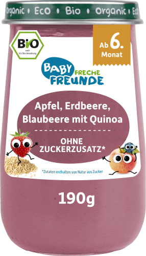 Getreide Blaubeere & g Frucht mit Quinoa, 190 Erdbeere, Apfel,