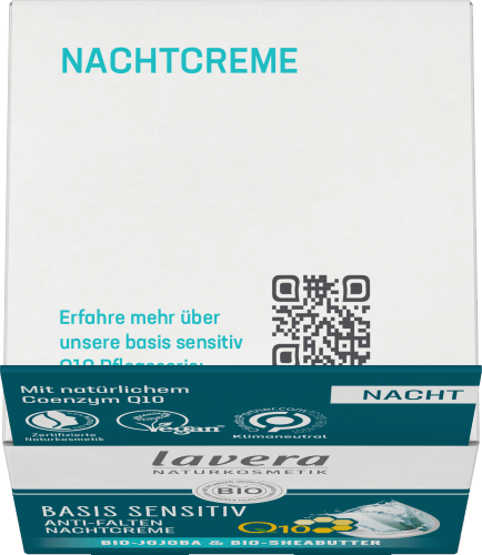 Anti Falten Nachtcreme 50 ml Sensitiv, Basis Q10