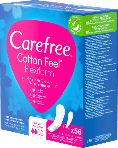 Slipeinlagen Cotton Feel Flexiform ohne St 56 Duft