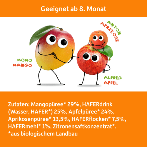 Monaten, & Mango, Hafer Frühstücks-Bowl ab Apfel, 8 g Aprikose 130