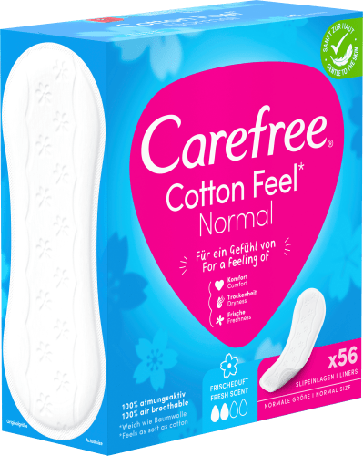 56 Cotton Normal Slipeinlagen St Frischeduft, mit Feel