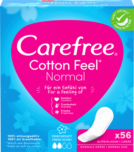 56 Frischeduft, mit Normal Feel St Slipeinlagen Cotton